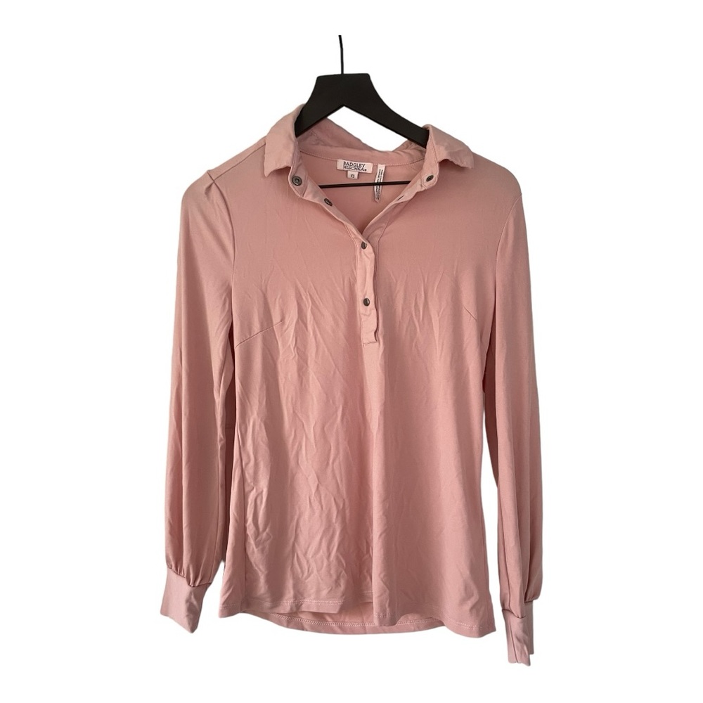 Badgley Mischka pink long sleeved top